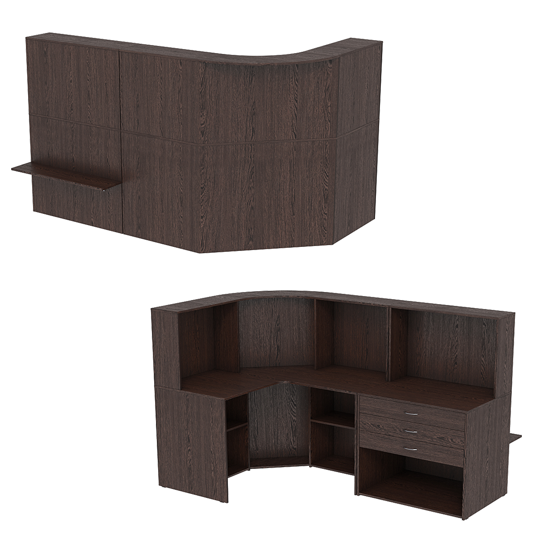 Комплект ресеспшнов ИНСТАЙЛ №1, Дуб Венге