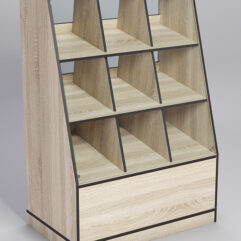 Прилавок для конфет и орехов №3, Дуб Сонома, кромка Дуб Венге