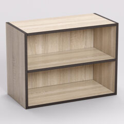 Стеллаж КОНСТРУКТОР №2-1, Дуб Сонома, кромка Дуб Венге
