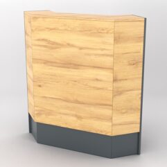 Ресепшн Ультра №9Б, Темно-серый и Дуб Золотистый