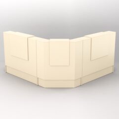 Комплект ресепшнов Ультра №9+№9+№9А (без тумб), Крем Вайс