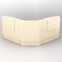 Комплект ресепшнов Ультра №9+№9+№9Б (без тумб), Крем Вайс