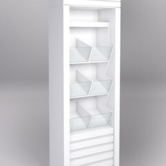 Стеллаж РОВЕЛЬ №3 с надставкой, Белый