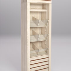 Стеллаж РОВЕЛЬ №3 с надставкой, Дуб Сонома