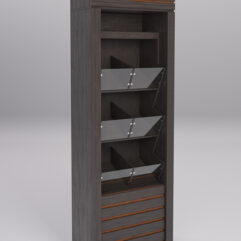 Стеллаж РОВЕЛЬ №3 с надставкой, Дуб Венге