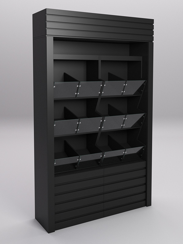 Комплект стеллажей РОВЕЛЬ №1, Черный