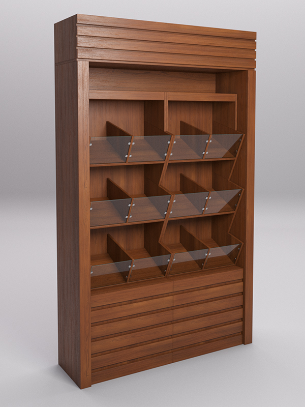 Комплект стеллажей РОВЕЛЬ №1, Орех