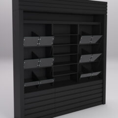 Комплект стеллажей РОВЕЛЬ №2, Черный