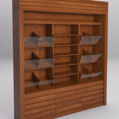 Комплект стеллажей РОВЕЛЬ №2, Орех