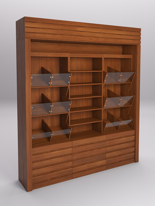 Комплект стеллажей РОВЕЛЬ №2, Орех