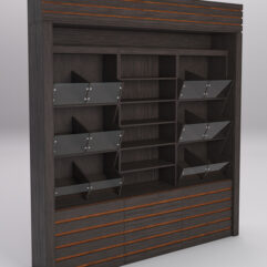 Комплект стеллажей РОВЕЛЬ №2, Дуб Венге