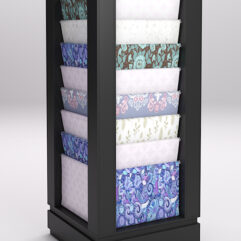 Стеллаж из ДСП для одежды,тканей и штор №5, Черный