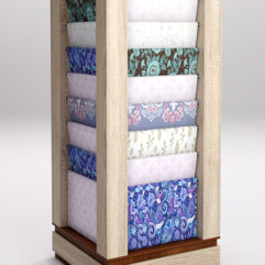 Стеллаж из ДСП для одежды,тканей и штор №5, Орех и Дуб Сонома