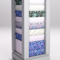 Стеллаж из ДСП для одежды,тканей и штор №5, Серый