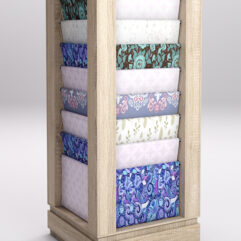 Стеллаж из ДСП для одежды,тканей и штор №5, Дуб Сонома