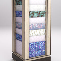 Стеллаж из ДСП для одежды,тканей и штор №5, Дуб Сонома, кромка Дуб Венге