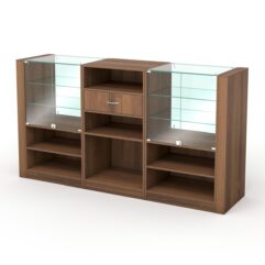 Кассовый стол КС №6-2А1Б, Орех