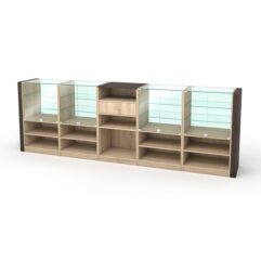 Кассовый стол КС №6-4А1Б, Дуб Сонома + Дуб Венге