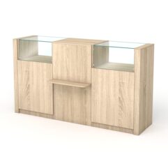 Кассовый стол КС №7-2А1Б, Дуб Сонома