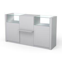 Кассовый стол КС №7-2А1Б, Серый