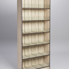 Стеллаж для сыпучих товаров №1А, Дуб Сонома, кромка Дуб Венге