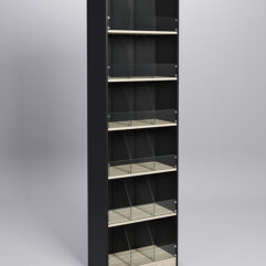 Стеллаж для сыпучих товаров №2А, Дуб Сонома с черным