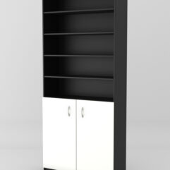 Стеллаж для чая и кофе №1, Черный+Белый