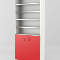 Стеллаж для чая и кофе №1, Белый + красный