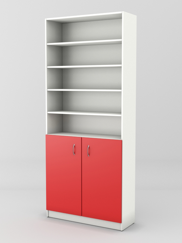 Стеллаж для чая и кофе №1, Белый + красный