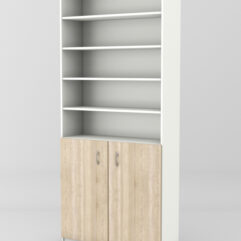 Стеллаж для чая и кофе №1, Белый + Дуб Сонома