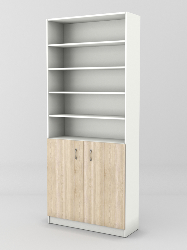 Стеллаж для чая и кофе №1, Белый + Дуб Сонома