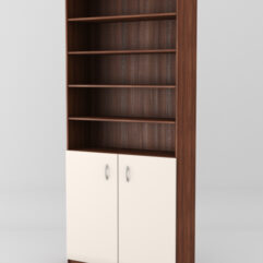 Стеллаж для чая и кофе №1, Орех + Крем Вайс