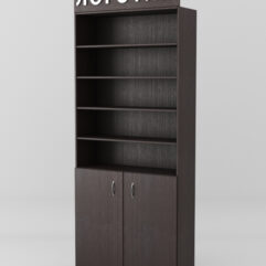 Стеллаж для чая и кофе №1 с фризом, Дуб Венге