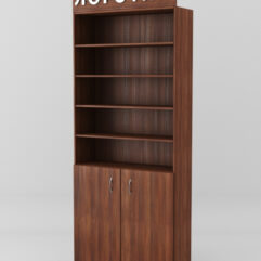 Стеллаж для чая и кофе №1 с фризом, Орех