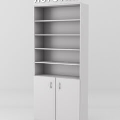 Стеллаж для чая и кофе №1 с фризом, Серый