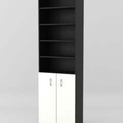 Стеллаж для чая и кофе №2, Черный+Белый