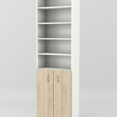 Стеллаж для чая и кофе №2, Белый + Дуб Сонома