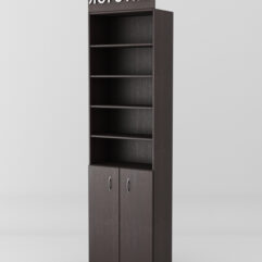 Стеллаж для чая и кофе №2 с фризом, Дуб Венге