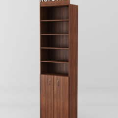 Стеллаж для чая и кофе №2 с фризом, Орех