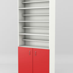 Стеллаж для чая и кофе №3, Белый + красный