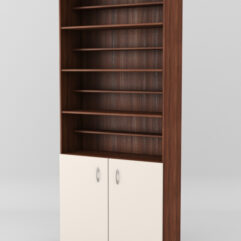 Стеллаж для чая и кофе №3, Орех + Крем Вайс