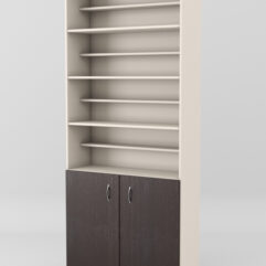 Стеллаж для чая и кофе №3, Крем Вайс + Дуб Венге