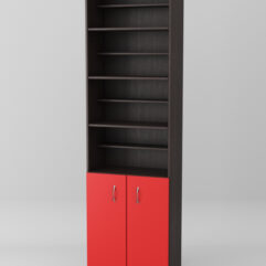 Стеллаж для чая и кофе №4, Черный + Красный