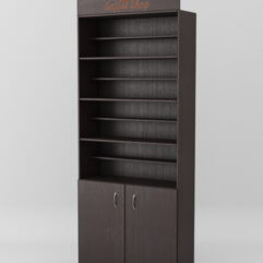 Стеллаж для чая и кофе №3 с фризом, Дуб Венге