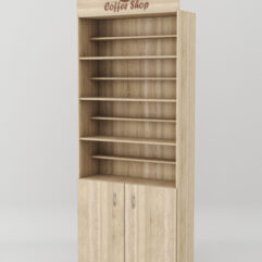 Стеллаж для чая и кофе №3 с фризом, Дуб Сонома