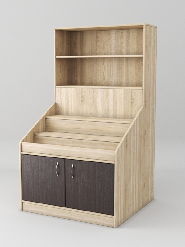 Стеллаж для чая и кофе №5, Дуб Сонома + Дуб Венге