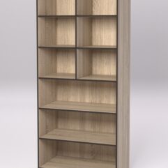 Стеллаж для посуды №1, Дуб Сонома и Кромка Дуб Венге