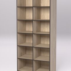 Стеллаж для посуды №2, Дуб Сонома и Кромка Дуб Венге