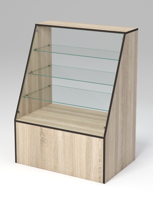 Прилавок для посуды №3, Дуб Сонома + Кромка Дуб Венге