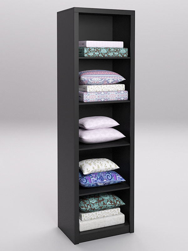 Стеллаж для постельного белья №2, Черный